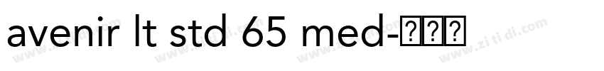 avenir lt std 65 med字体转换